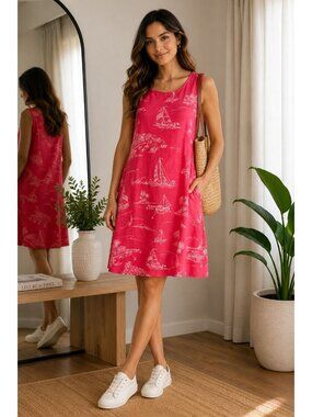 cynthia rowley red linen dress Ruby Slipper Dress Red / 0 / Cynthia Rowley